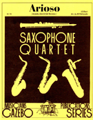 Arioso by Bach Johann Sebastian - Holcombe Bill - for Saxophone Quartet