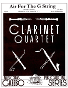 Air For The G String by Bach Johann Sebastian - Holcombe Bill - for Clarinet Quartet