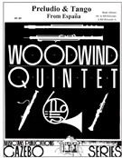 Preludio & Tango From Espana by Albeniz Isaac - Holcombe Bill and Bil - for Woodwind Quintet