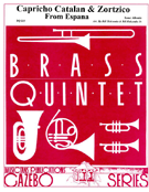 Capricho Catalan & Zortzico From Espana by Albeniz Isaac - Holcombe Bill and Bil - for Brass Quintet