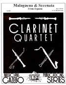 Malaguena & Serenata From Espana by Albeniz Isaac - Holcombe Bill - for Clarinet Quartet