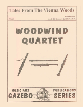 Tales From The Vienna Woods by Strauss Johann - Holcombe Bill and Bil - for Woodwind Quartet
