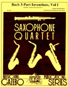 Bach 3-part Inventions Volume 1 (1-5) by Bach Johann Sebastian - Nowak Jerry - for Saxophone Quartet