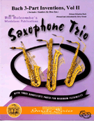 Bach 3-part Inventions Volume 2 (6-10) by Bach Johann Sebastian - Nowak Jerry - for Saxophone Trio