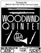 Fantasia On Black Is The Color Of My... by - Nowak Jerry - for Woodwind Quintet