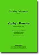 Zephyr Dances by Friedman Stanley for Brass Quartet