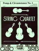 Pomp & Circumstance #1 by Elgar Edward - Holcombe/rothrock - for Str Quartet