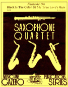Fantasia On Black Is The Color Of My... by - Nowak Jerry - for Saxophone Quartet