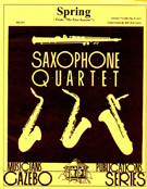 Spring From The 4 Seasons Opus 8 #1 by Vivaldi Antonio Lucio - Holcombe Bill - for Saxophone Quartet