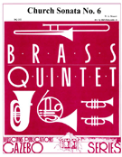 Church Sonata #6 by Mozart Wolfgang Amadeus - Holcombe Jr Bill - for Brass Quintet