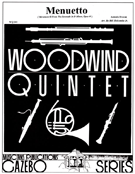 Menuetto (mvt 2 Serenade In D Min Op44 by Dvorak Antonin - Holcombe Jr Bill - for Woodwind Quintet