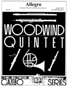 Allegro (mvt 4 From Serenade In D Minor) by Dvorak Antonin - Holcombe Jr Bill - for Woodwind Quintet