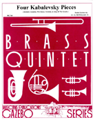 4 Kabalevsky Pieces by Kabalevsky Dmitri - Holcombe Jr Bill - for Brass Quintet