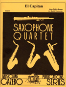 El Capitan by Sousa John Philip - Holcombe Bill - for Saxophone Quartet