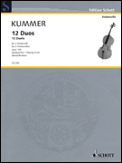 12 Duos Opus 105 by Kummer Friedrich August - Birtel Wolfgang - for Cello Duet