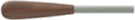 Baton--Mollard P Series - 12" Wood/white - Zebrawood Handle for Baton