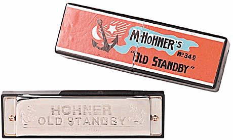 Harmonica--hohner Old Standby B-flat - 10-hole - Key Of B-flat for Harmonica