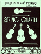 Jesu Joy Of Man's Desiring by Bach Johann Sebastian - Grammario M - for Str Quartet