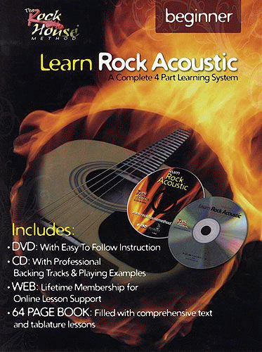 Learn Rock Acoustic: Beginner by McCarthy John - Rock House - for Guitar Met