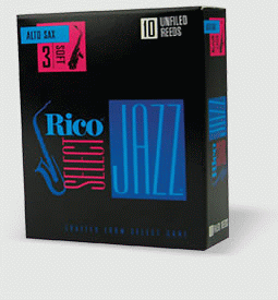 Reed--alto Sax Rico Sj Unfiled - Strength 4-hard - Single for Alto Sax Reed