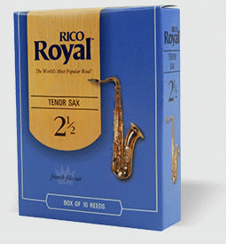 Reed--tenor Sax Rico Royal - Strength 4 - Single for Tenor Sax Reed