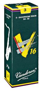 Reed--tenor Sax Vandoren V16 - Strength 3 - Box Of 5 for Tenor Sax Reed