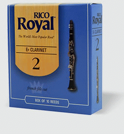 Reed--e-flat Clar Rico Royal - Strength 1 - Single for Eb Clarinet Reed