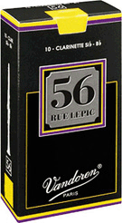 Reed--b-flat Clar Vandoren 56 - Strength 3 1/2 - Box Of 10 for Bb Clarinet Reed