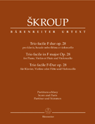 Trio Facile In F Major Opus 28 by Skroup Frantisek - Harlow Martin - for Piano Trio