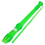 Recorder--soprano Lauren Plastic - Baroque - Green for Soprano Re
