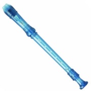Recorder--soprano Lauren Plastic - Baroque - Blue for Soprano Re