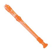 Recorder--soprano Lauren Plastic - Baroque - Orange for Soprano Re