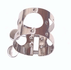 Ligature--bari Sax Amp Standard - 2-screw - Gold-lacquered for Accessorie
