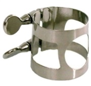 Ligature--bass Clar Amp Standard - 2-screw - Nickel-plated for Accessorie